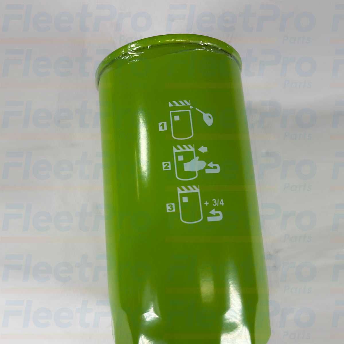 Top thread plate and synthetic rubber gasket detail on Carrier 30-60143-00 oil filter