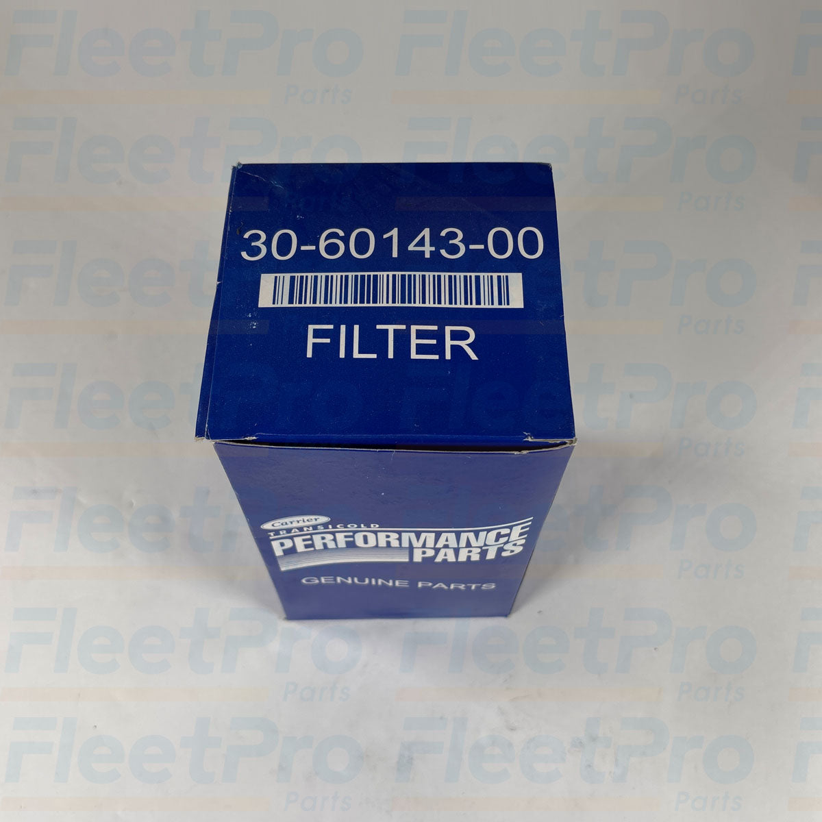 Factory retail packaging box and genuine Carrier Transicold part label for 30-60143-00