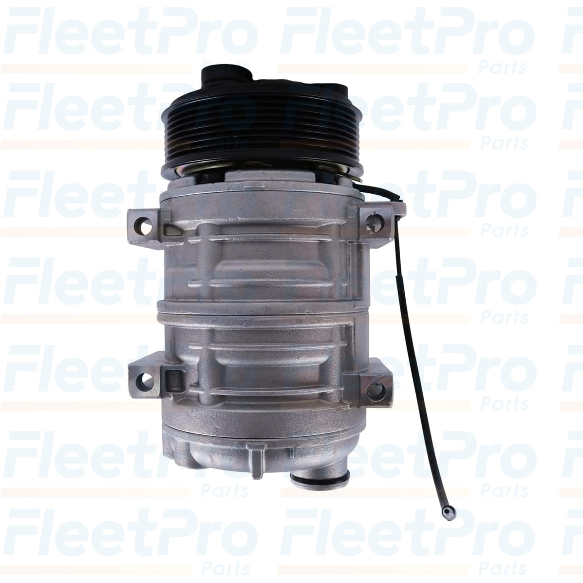 Bottom view of Carrier 46-50006-00 A/C Compressor, OEM replacement unit