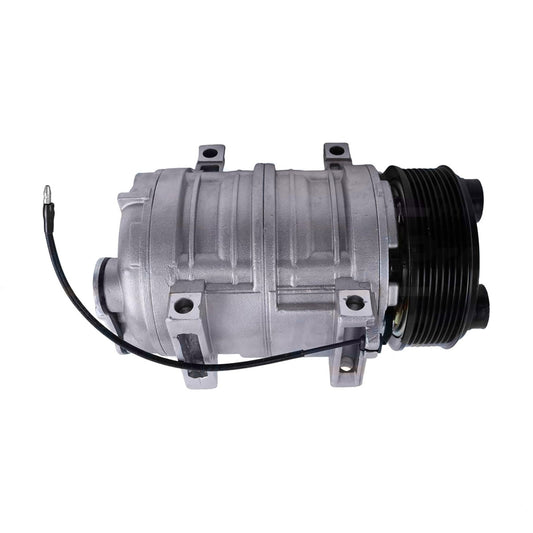 Side view showing mounting points of Carrier 46-50006-00 compressor
