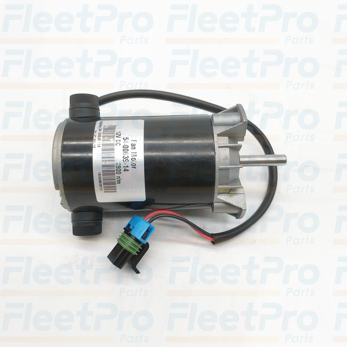 Label and part number marking on Carrier 54-00639-114 motor body