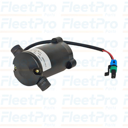 Rear view of Carrier 54-60006-13 motor showing electrical connector and shaft end