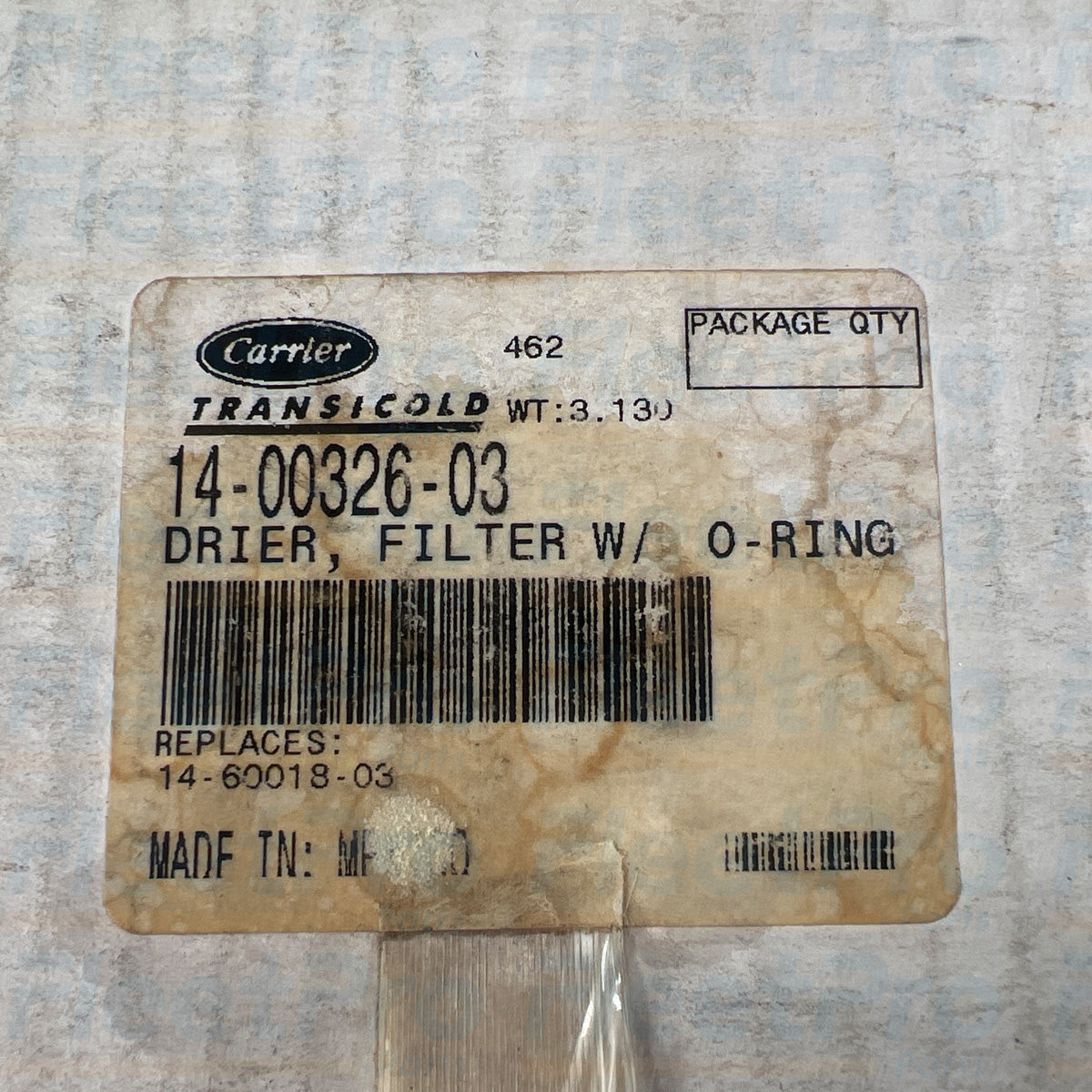Carrier refrigeration air dryer filter 14-00326-03