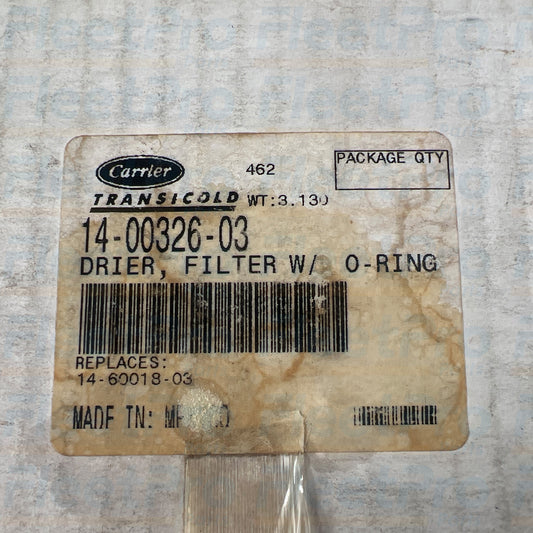 Carrier refrigeration air dryer filter 14-00326-03