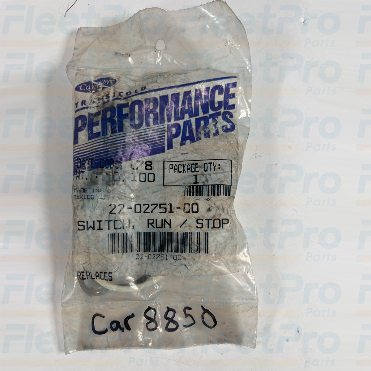 Carrier run stop switch OEM packaging