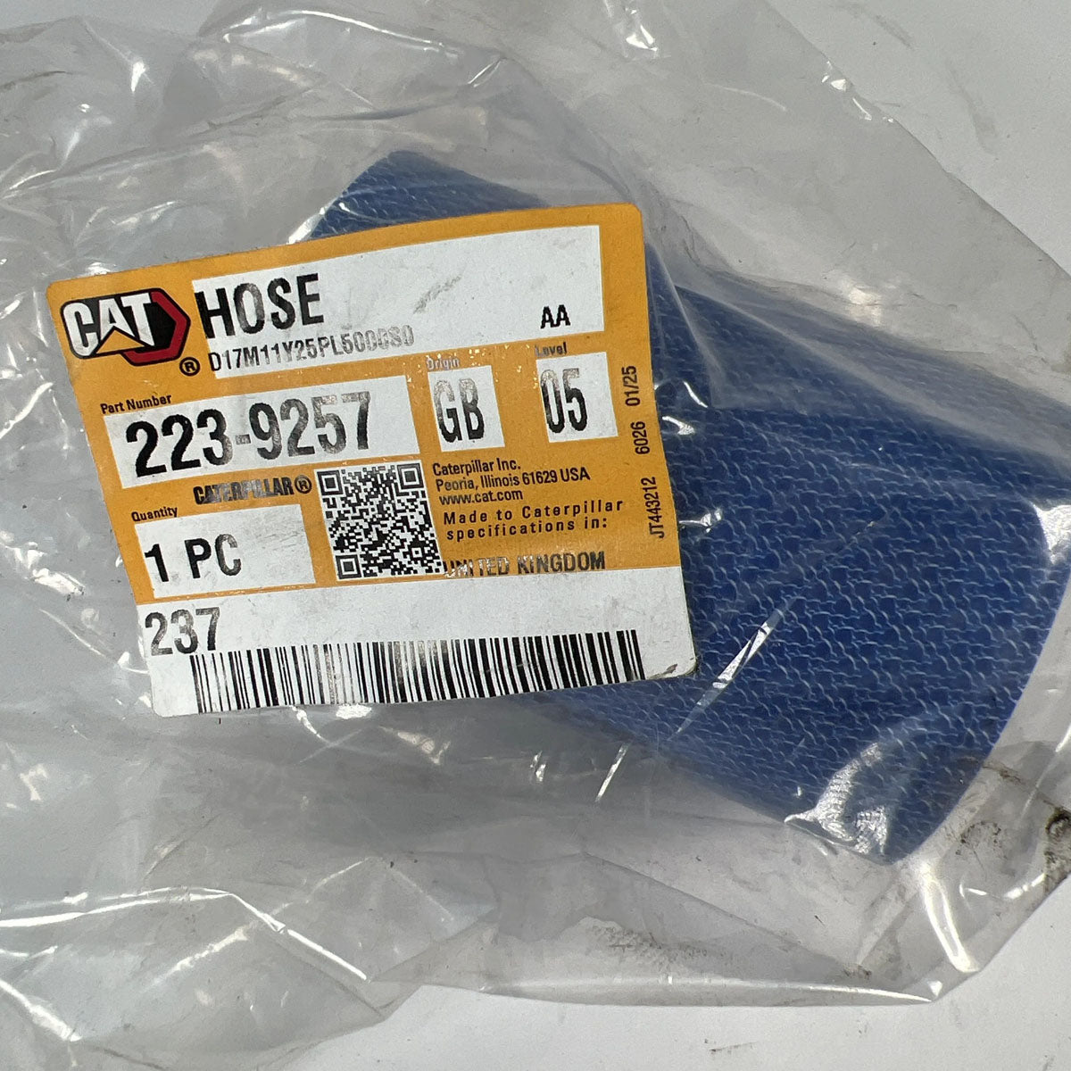 CAT 223-9257 genuine coolant hose