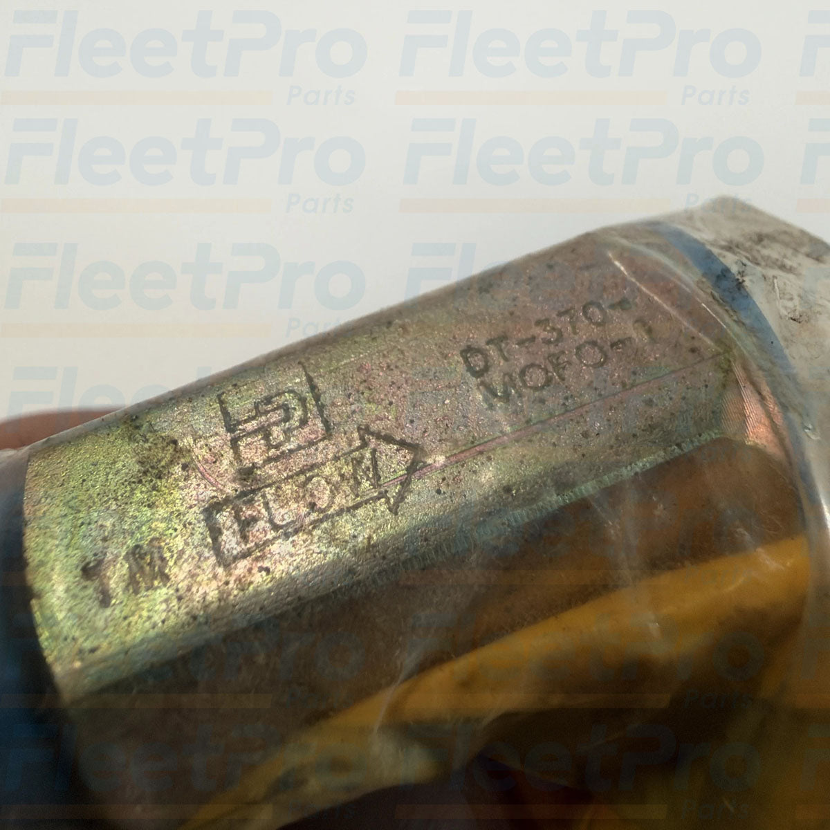 Close-up view of precision threaded ports and machined wrench flats on CAT 233-9821 check valve