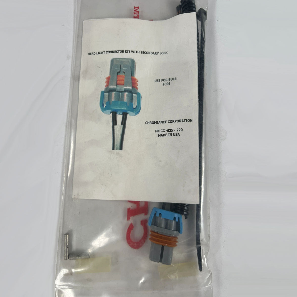 Chromiance CC-625-220 9006 headlight connector