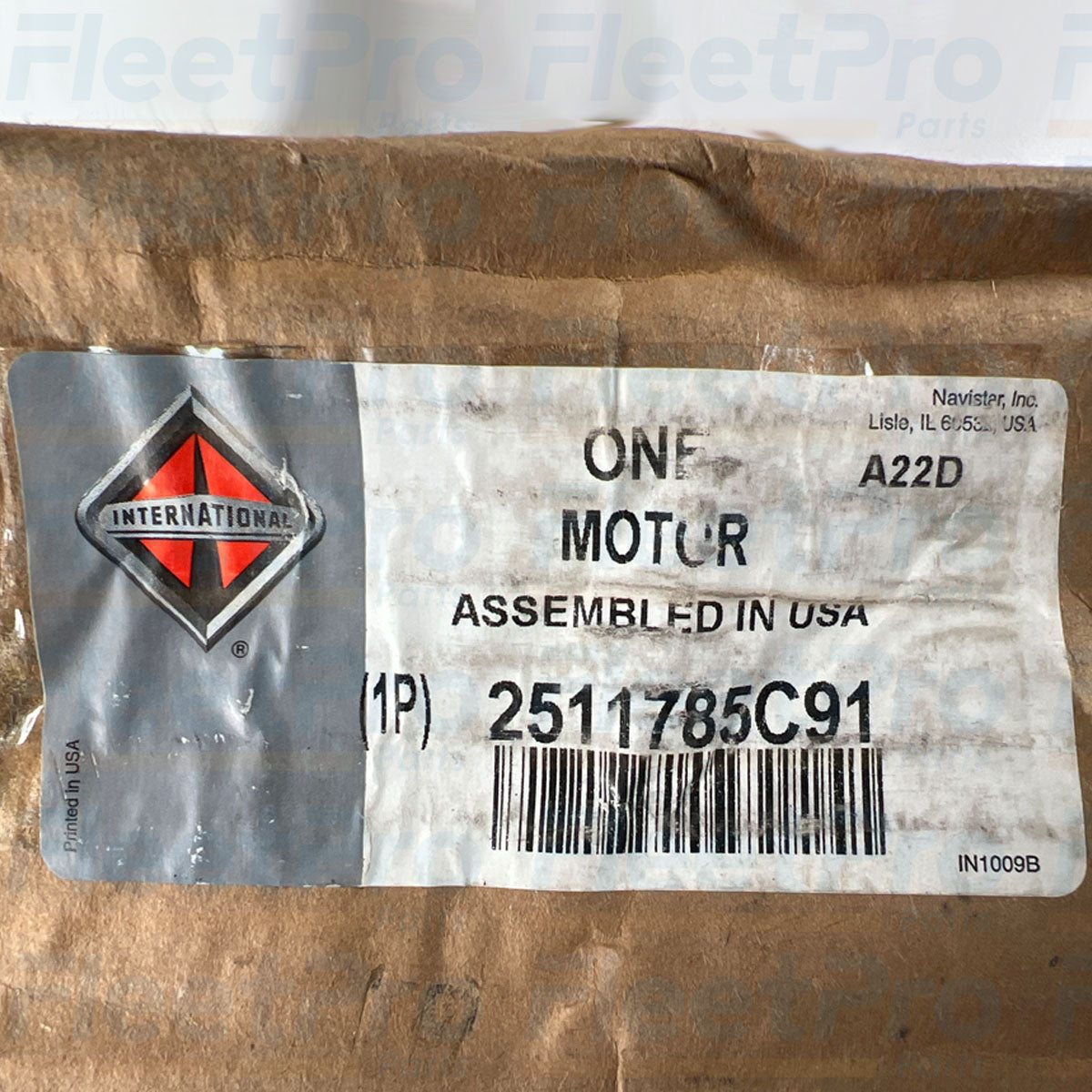Genuine International Windshield Wiper Motor - 2511785C91