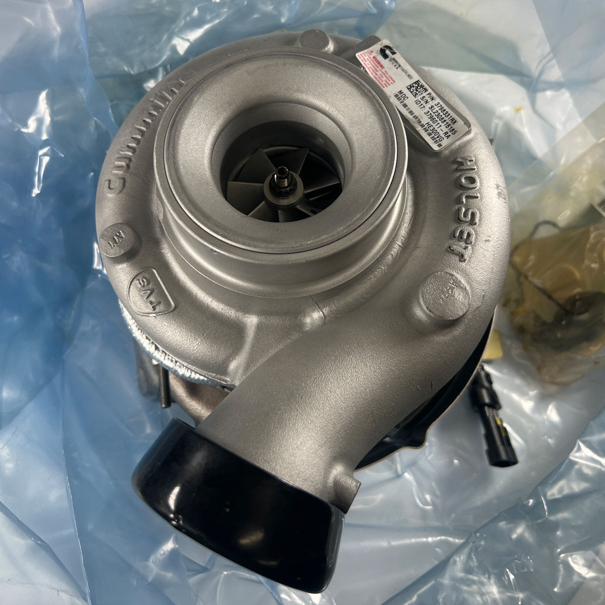 Genuine Cummins 3798331RX HE351VE turbocharger front view