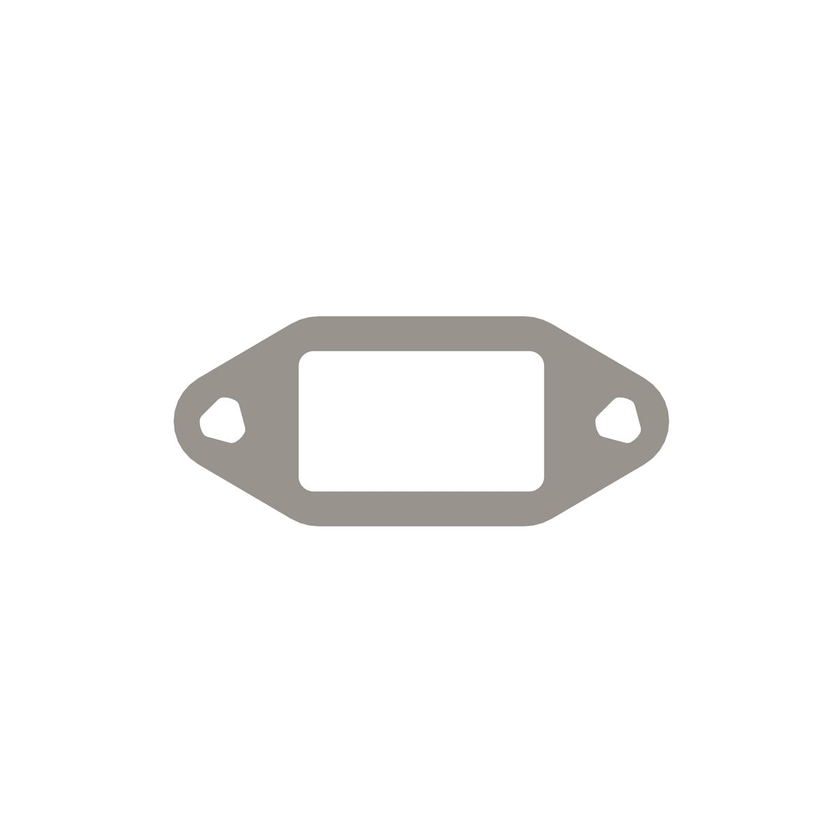 Front view of Cummins 3979769 EGR valve gasket