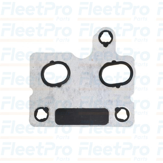 Side profile of Cummins 4076586 gasket showing sealing surface and thickness