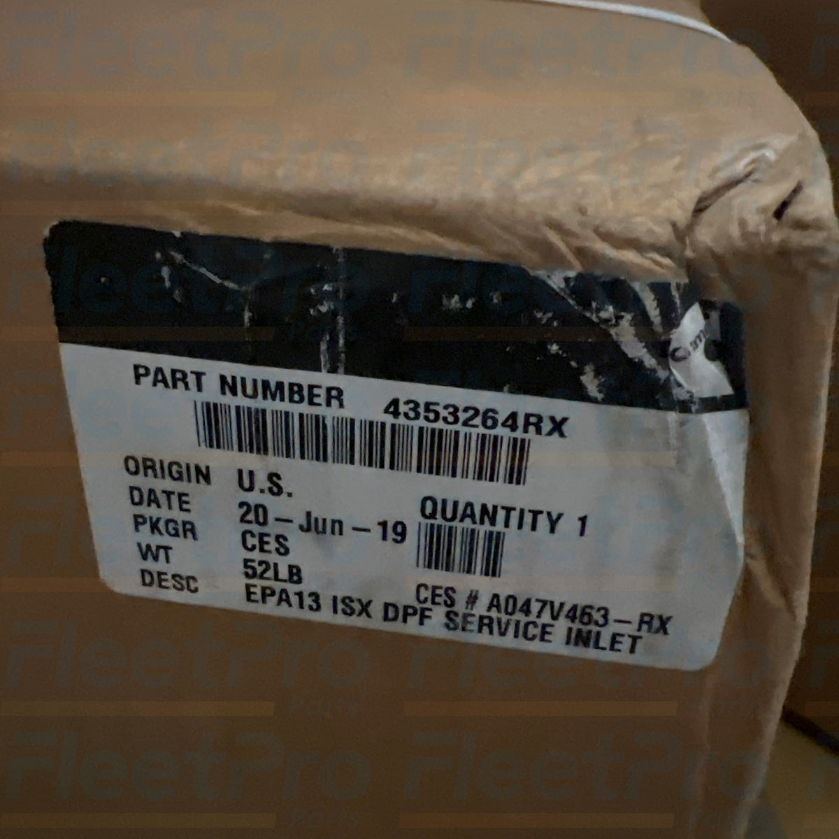 Cummins diesel particulate filter assembly