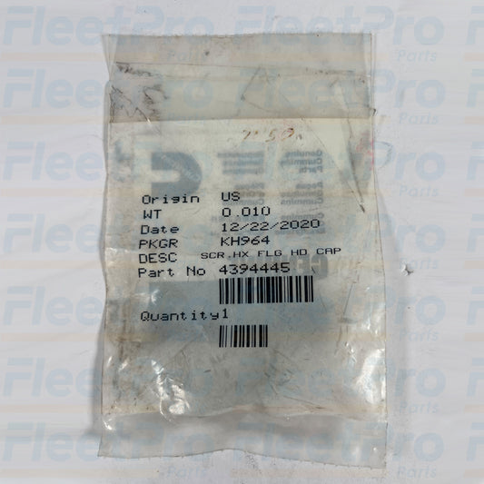 Replacement Cummins hex head cap screw 4394445 for maintenance repair
