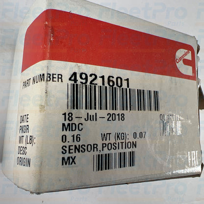 Cummins OEM packaging crank sensor 4921601