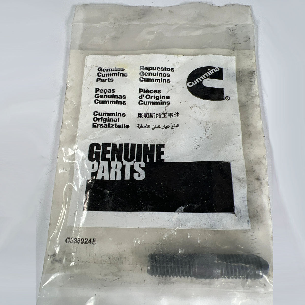 Genuine Cummins 4931642 plain double end stud