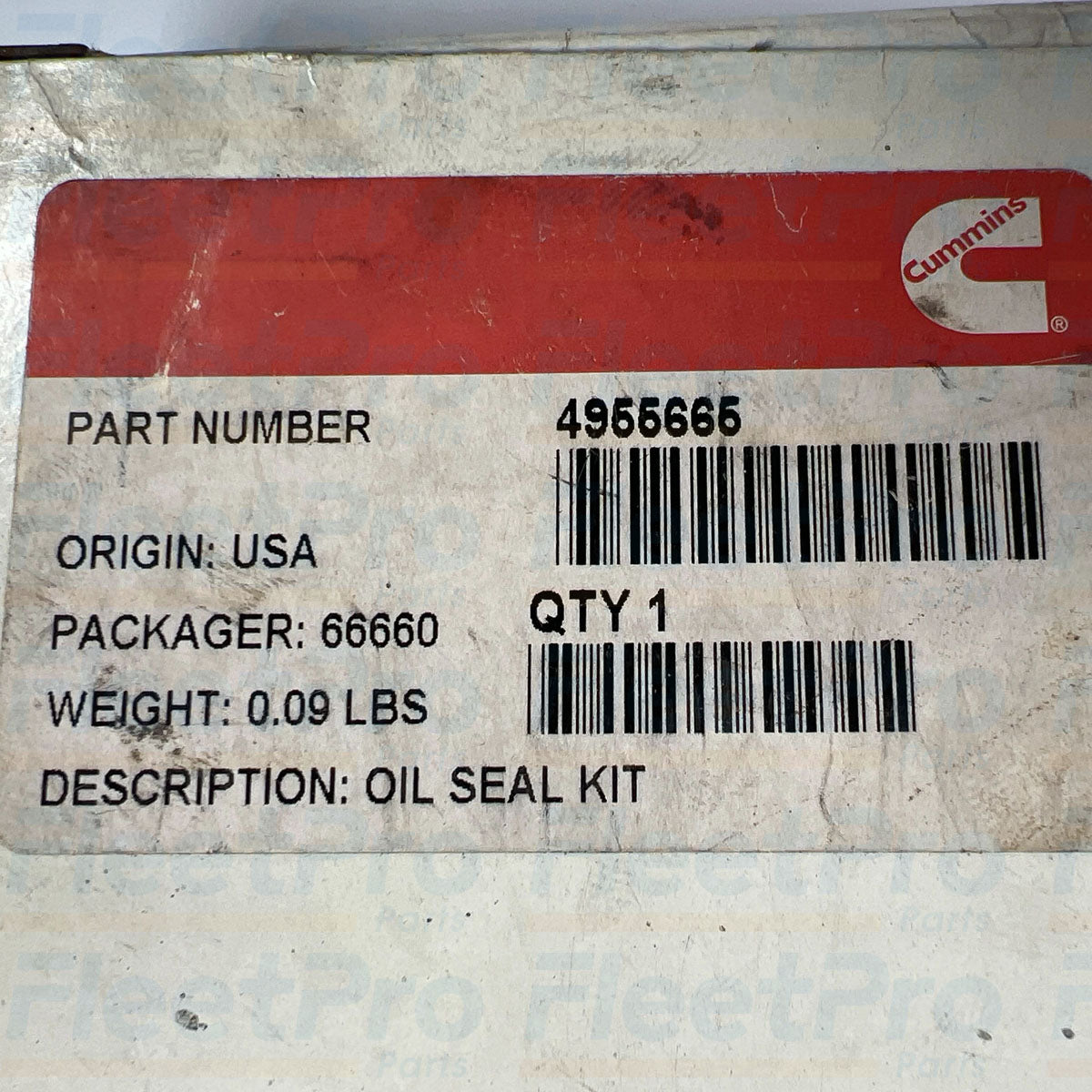 Cummins 4955665 L10 M11 Front Seal Kit