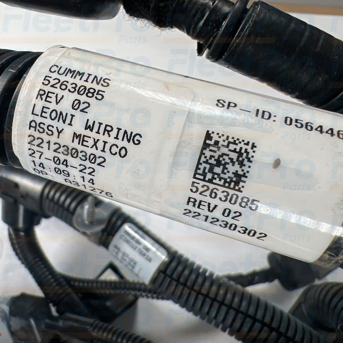 Sensor and actuator breakout leads on Cummins 5263085 engine wiring harness