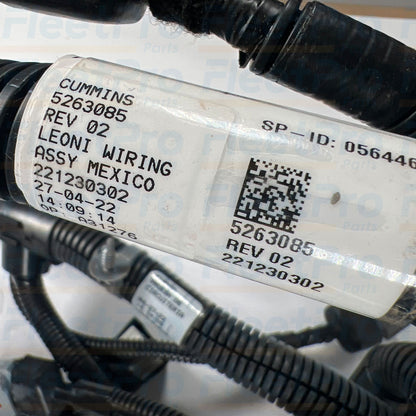 Sensor and actuator breakout leads on Cummins 5263085 engine wiring harness