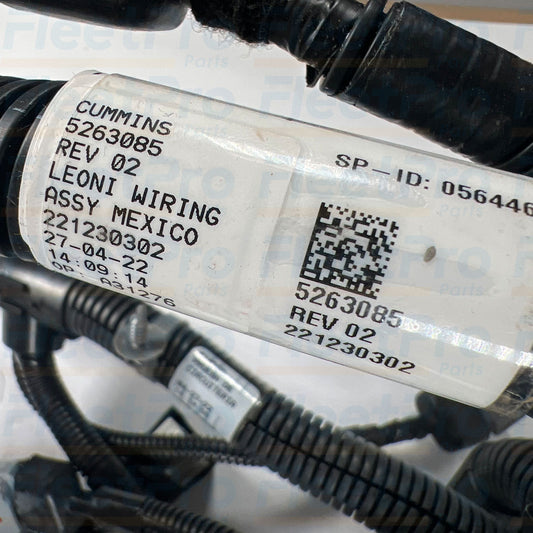 Sensor and actuator breakout leads on Cummins 5263085 engine wiring harness