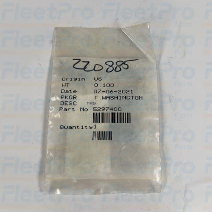 Cummins 5297400 authorized change tag