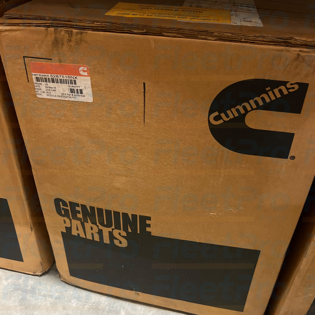 Cummins emissions DOC assembly 5287516NX