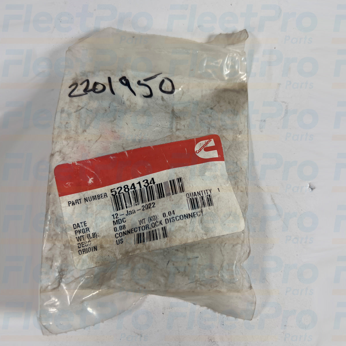 Cummins engine hose quick disconnect connector 5284134