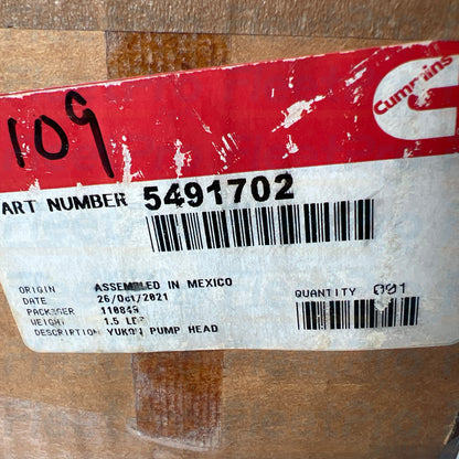 Cummins fuel delivery component 5491702