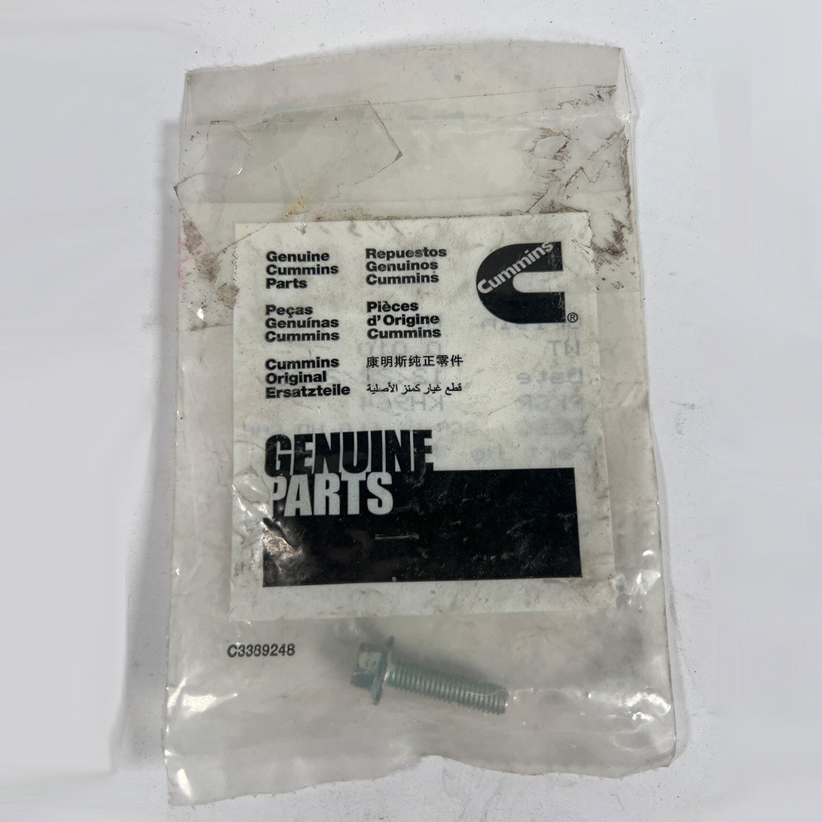 High strength Cummins hex head cap screw 4394445 for diesel engine use