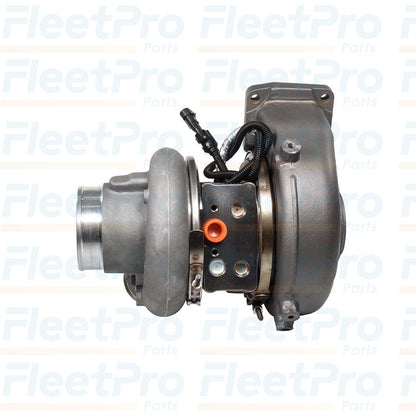 Closeup of turbine wheel on Cummins ISC 8.3L Turbocharger 2841289