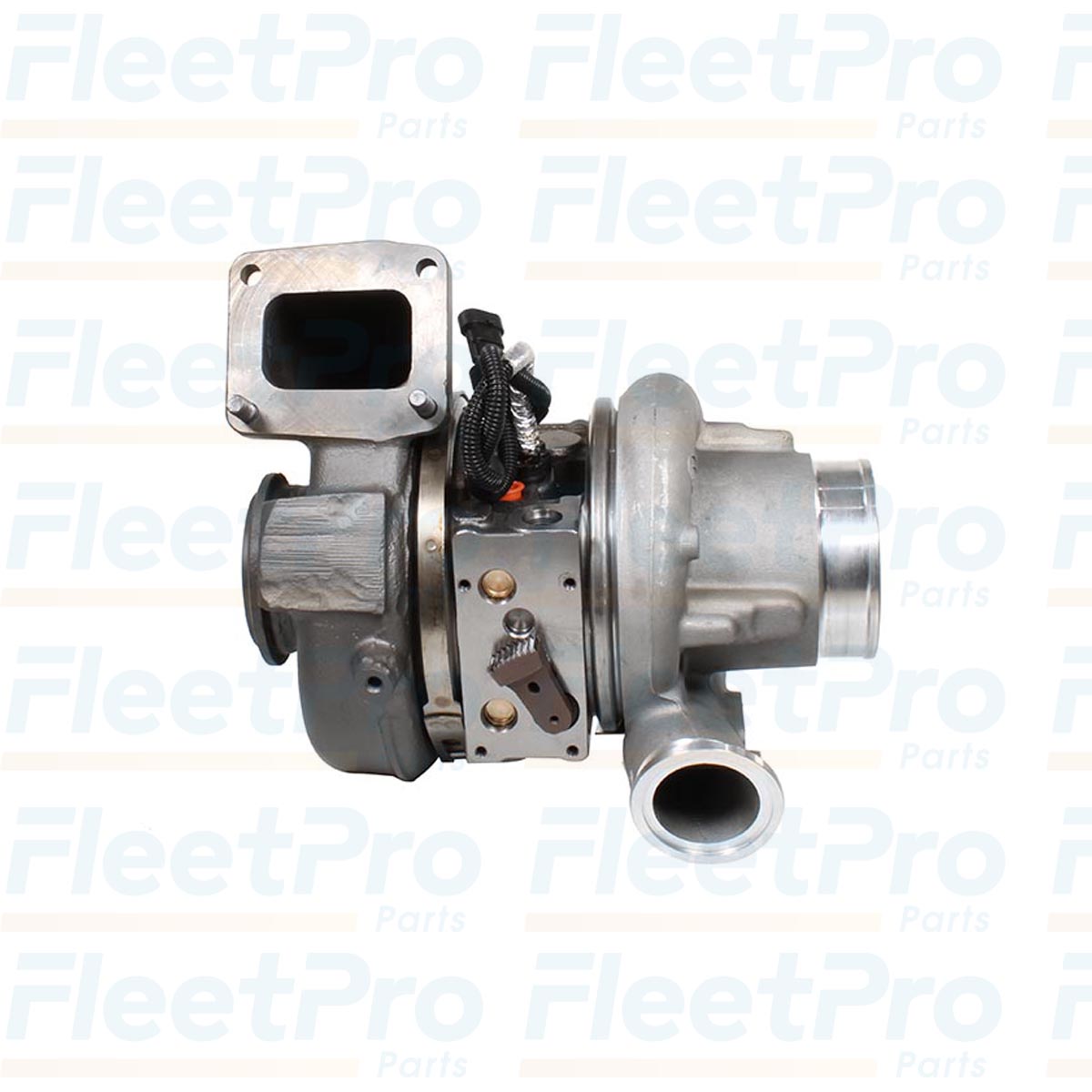 Exhaust side view of Cummins 2841289 Turbocharger for ISC 8.3L engine