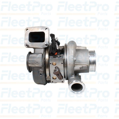 Exhaust side view of Cummins 2841289 Turbocharger for ISC 8.3L engine