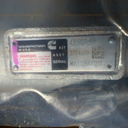 Genuine Cummins ISX HE561VE turbocharger reman 4309076RX