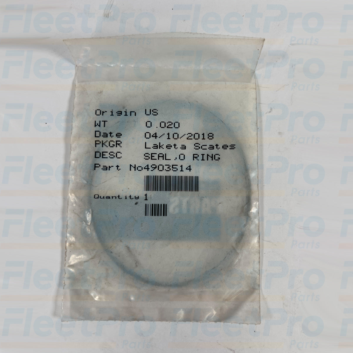 Cummins sealing O-ring