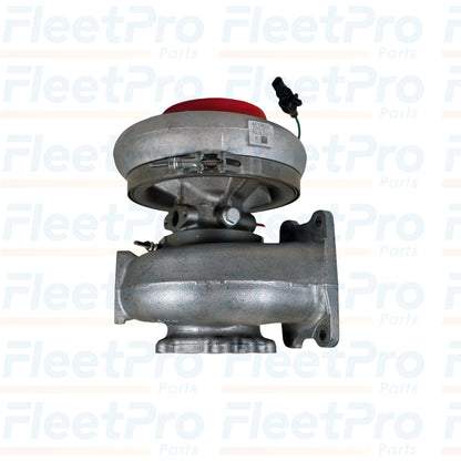 OEM reman Detroit DD13 12.8L turbocharger RA4710907180 side angle