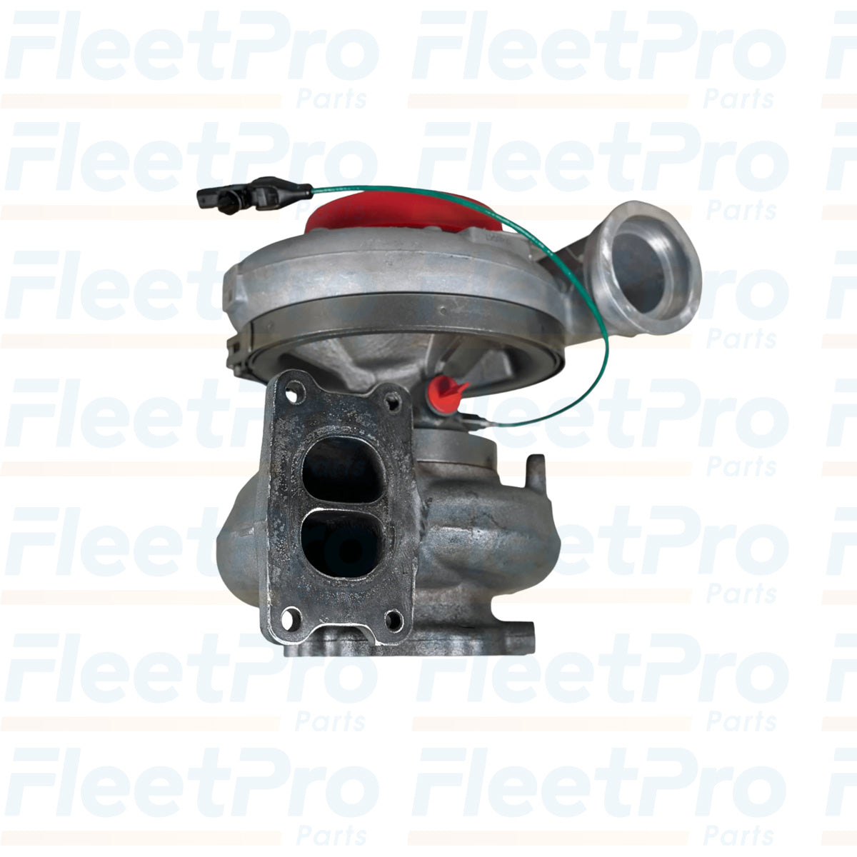 Detroit DD13 GHG17 turbocharger RA4710907180 mounting flange close-up