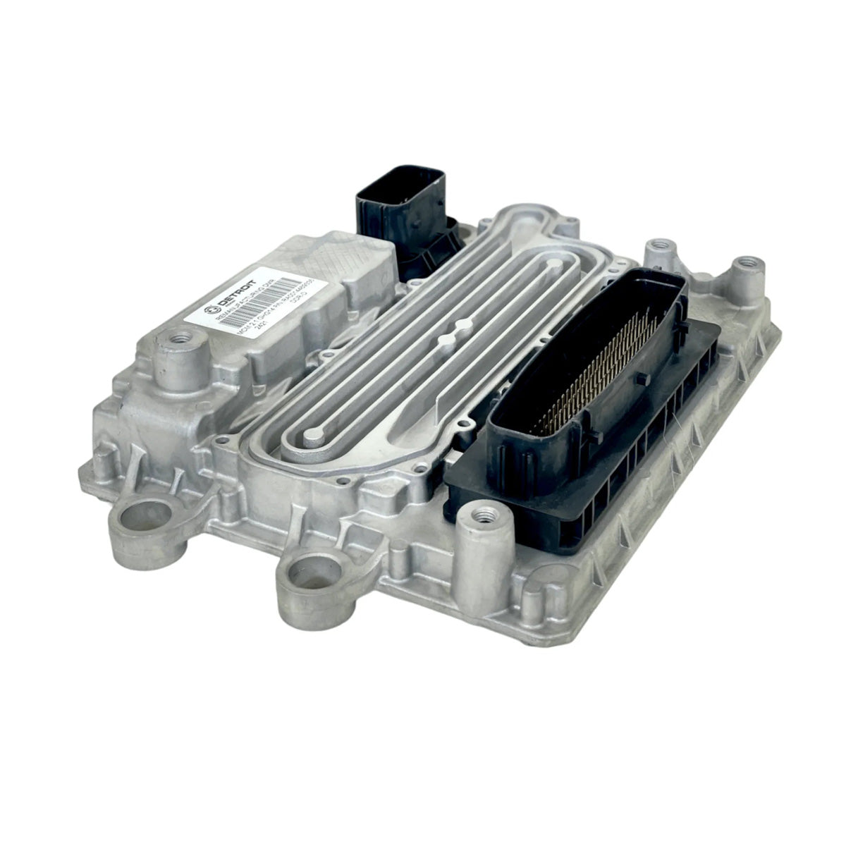 Side view of Detroit ECM RA0014469335 showing mounting flanges