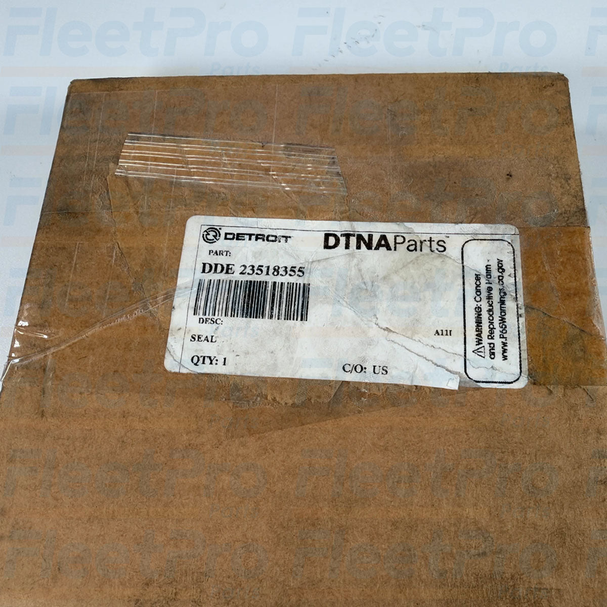 Factory retail box packaging and genuine Detroit Diesel product label for DDE 23518355
