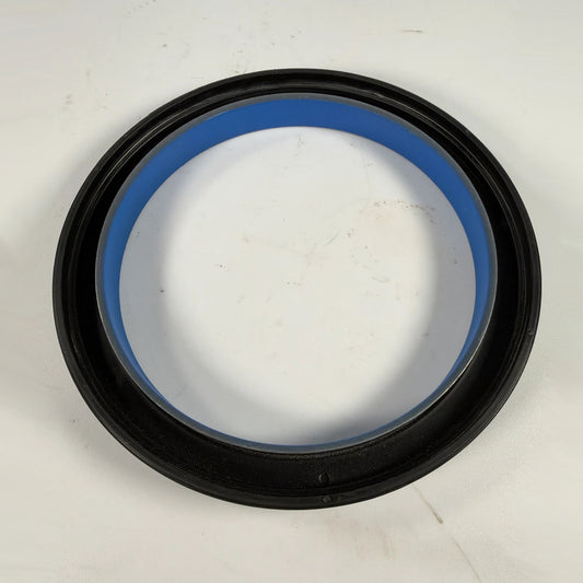 Close-up view of internal fluoroelastomer sealing lip and stainless steel garter spring on DDE 23518355