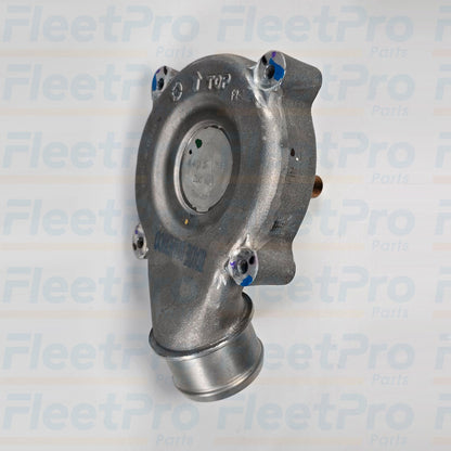 Close-up view of Detroit Diesel thermostat A4712007515 material and build quality