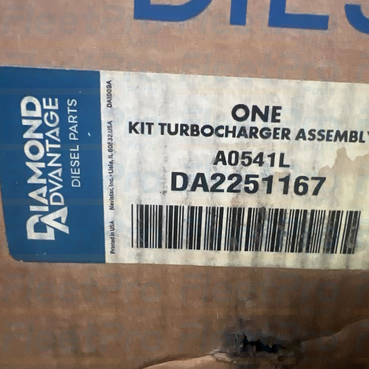Heavy-duty replacement commercial truck diesel turbocharger Diamond Advantage part number DA2251167