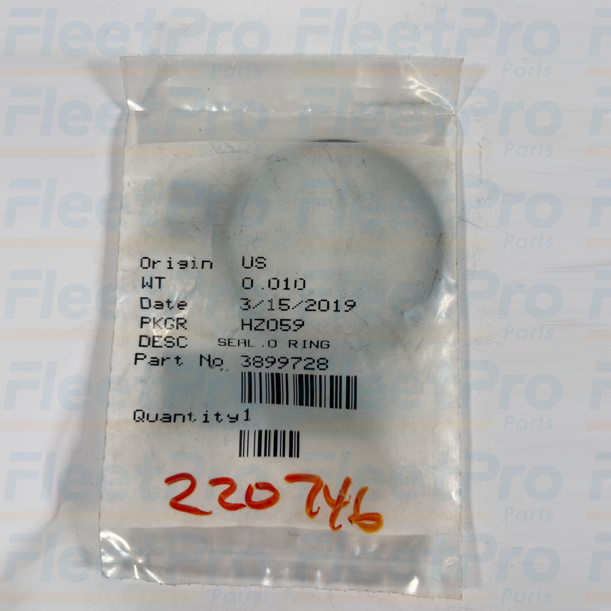 Diesel engine sealing O-ring