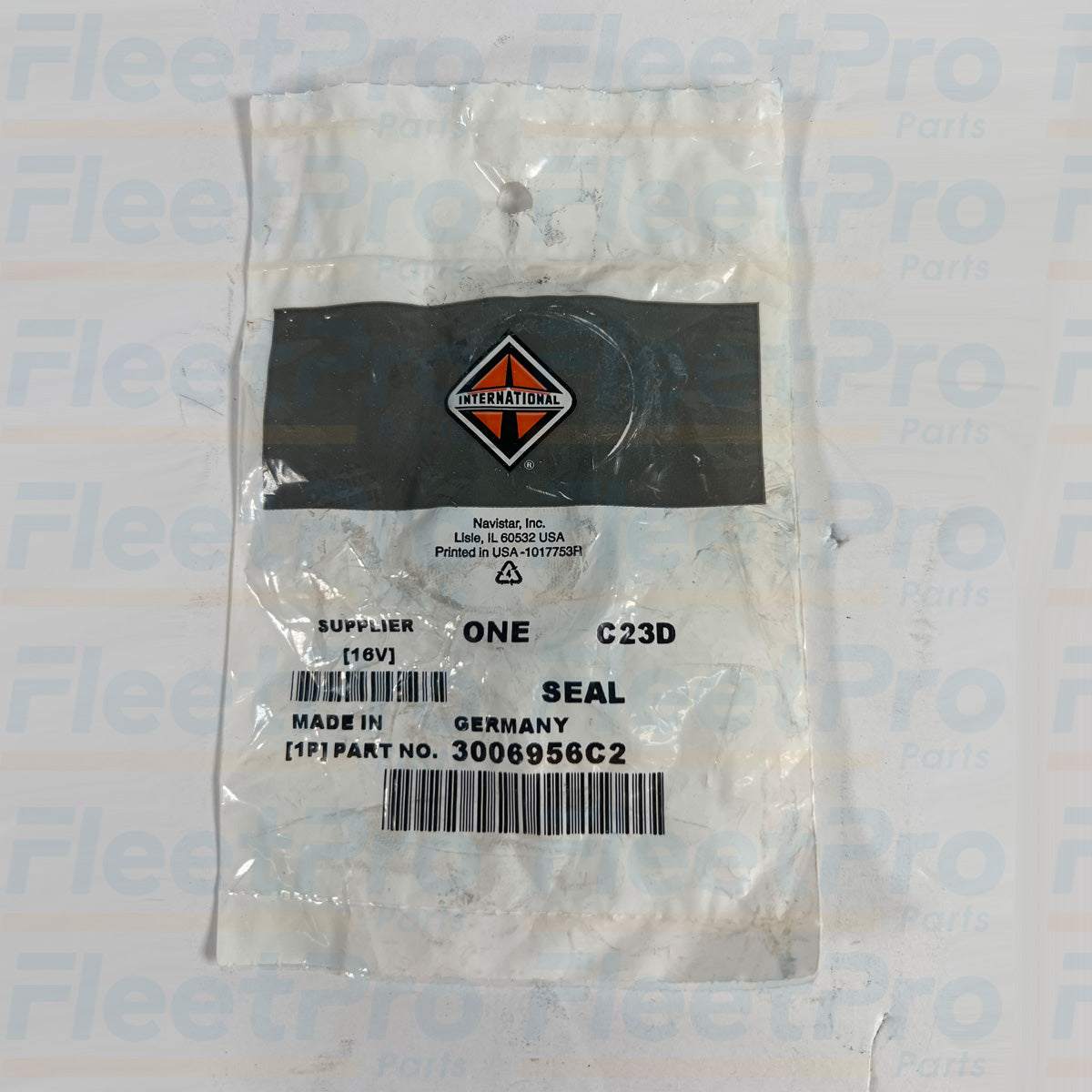 Diesel engine oil gasket