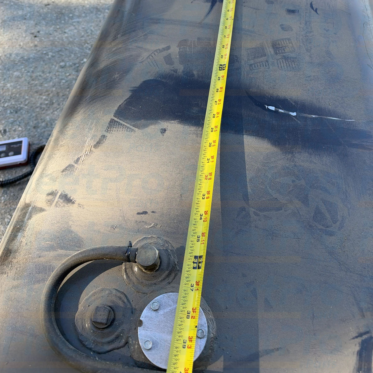 Threaded aluminum fuel filler neck and heavy-duty cap interface detail on DuraCraft 2508978C93 fuel tank