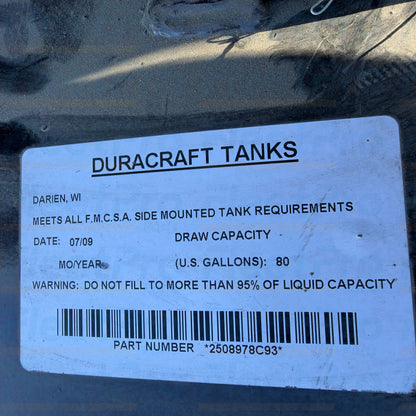 Shipping crate packaging and manufacturer product label for DuraCraft 2508978C93