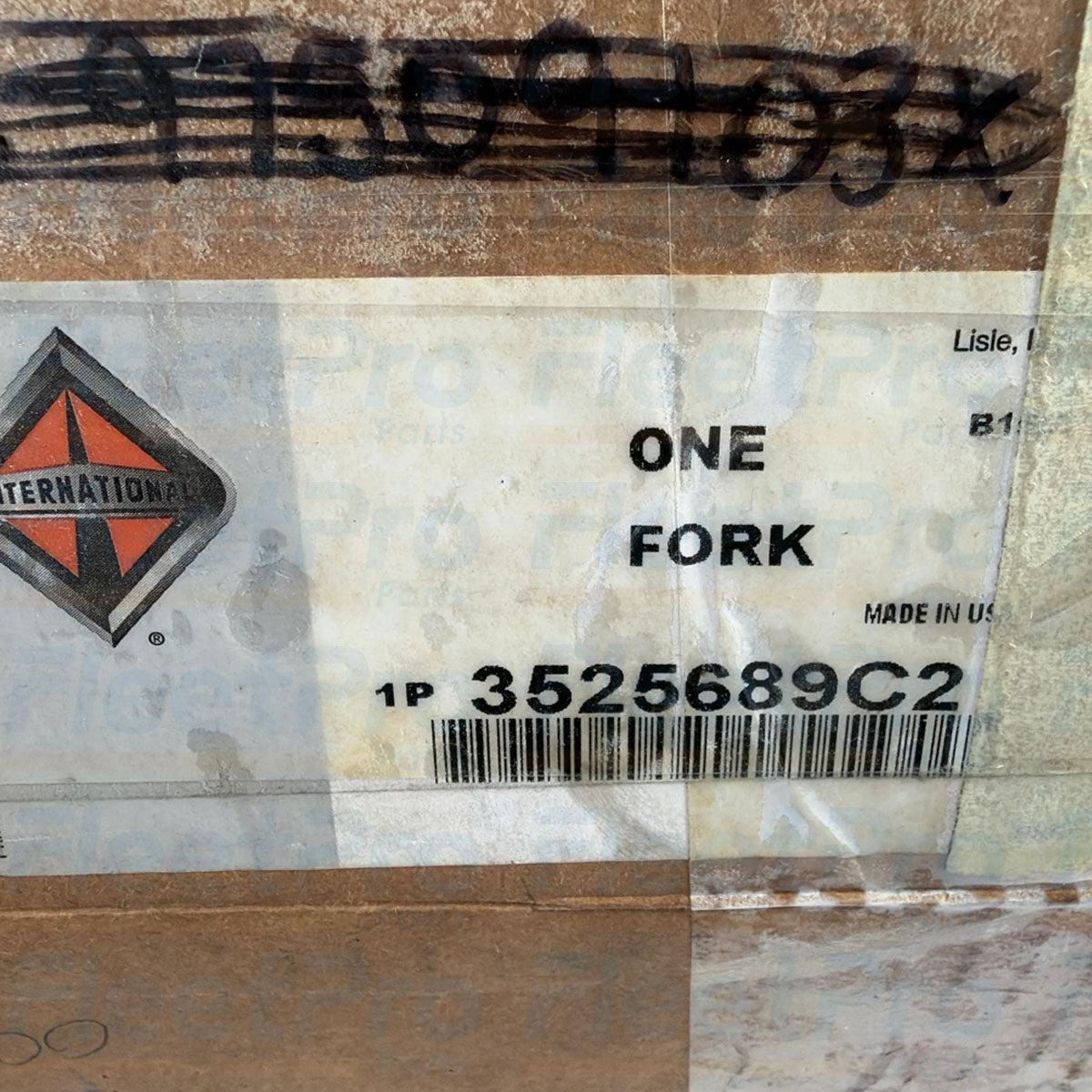 Opened original factory box packaging and genuine OEM manufacturer part label for 3525689C2
