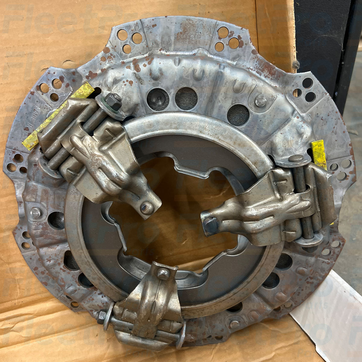 Unboxed full layout view of Eaton C1076061 clutch disc and pressure plate kit