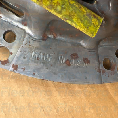 Close-up view of high-friction ceramic facing pads on Eaton C1076061 clutch disc