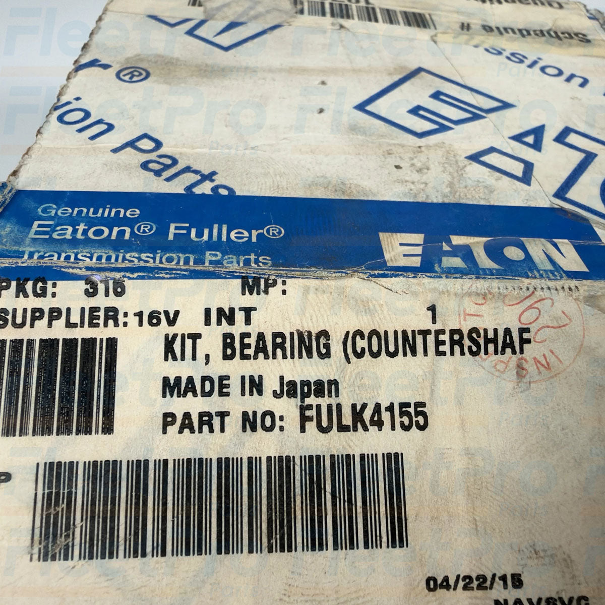 Factory box packaging and genuine Eaton Fuller manufacturer part label for FULK4155
