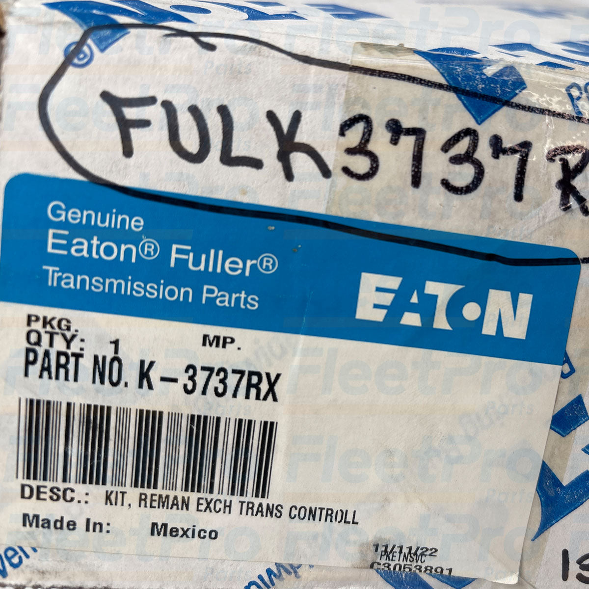 Protective OEM factory packaging and box labeling for Eaton K-373RX reman controller